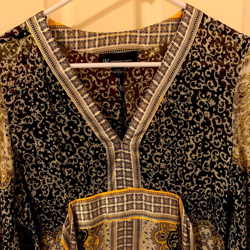 INC patterned tunic dress size 6 New condition! Boho vintage style